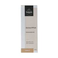 Massageolie eucalyptus glas met pomp 100 Milliliter
