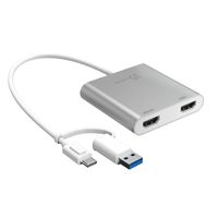 j5create USB-C® to Dual HDMI™ Multi-Monitor Adapter