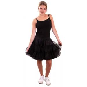 Petticoat verkleed onderrok - zwart - dames rokken - one size