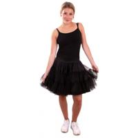 Petticoat verkleed onderrok - zwart - dames rokken - one size