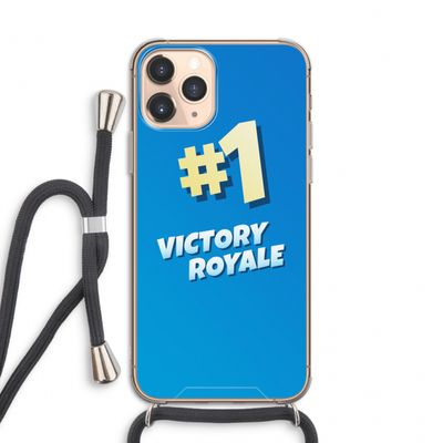 Victory Royale: iPhone 11 Pro Transparant Hoesje met koord