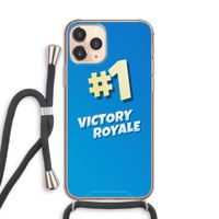 Victory Royale: iPhone 11 Pro Transparant Hoesje met koord