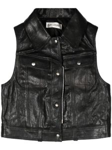 OUR LEGACY gilet Doll en cuir - Noir