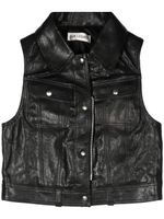 OUR LEGACY gilet Doll en cuir - Noir - thumbnail