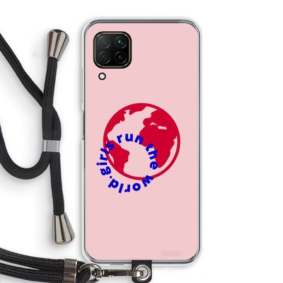 Run The World: Huawei P40 Lite Transparant Hoesje met koord