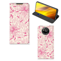 Xiaomi Poco X3 Pro | Poco X3 Smart Cover Pink Flowers