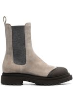 Brunello Cucinelli bottines en daim 50 mm - Tons neutres