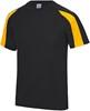 Just Cool JC003 Contrast Cool T - Jet Black/Gold - L