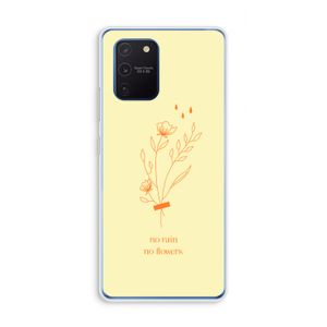 No rain no flowers: Samsung Galaxy Note 10 Lite Transparant Hoesje