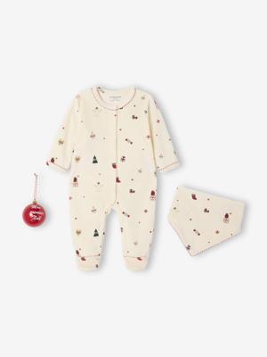 3-delig babyset Kerstmis ecru