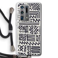 Marrakech print: Huawei P40 Pro Plus Transparant Hoesje met koord