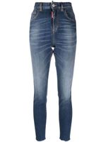 DSQUARED2 jean skinny à coupe courte - Bleu