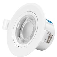 LED Inbouwspot 7W Mat Wit Aluminium - Koud Wit 6500K - Rond