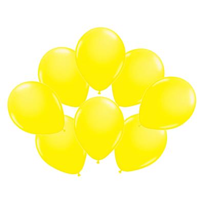 Feest Ballonen - neon geel - 8x stuks - 25 cm - versiering/feestartikelen