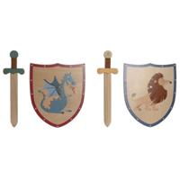 Speelzwaard Home ESPRIT 28 x 0,5 x 33,5 cm (2 Stuks)