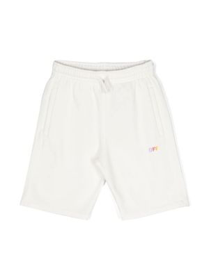 Off-White Kids short à rayures Diag - Blanc