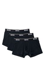 BOSS lot de trois boxers à taille logo - Bleu - thumbnail