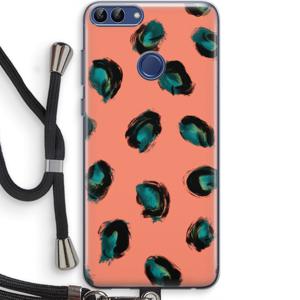 Pink Cheetah: Huawei P Smart (2018) Transparant Hoesje met koord