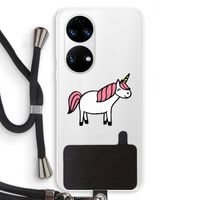 Eenhoorn: Huawei P50 Transparant Hoesje met koord