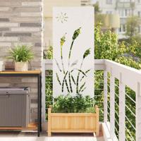 Tuin Privacy Screen Fretwerk Wit 50 x 140 cm Koudgewalst staal Tuin Privacy Screen Fretwerk Wit 50 x 140 cm Koudgewalst staal