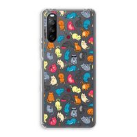 Kleurrijke katten: Sony Xperia 10 III Transparant Hoesje