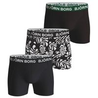Bjorn Borg boxershorts  3-pack zwart cotton stretch