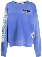 AMIRI sweat à imprimé graphique - Bleu