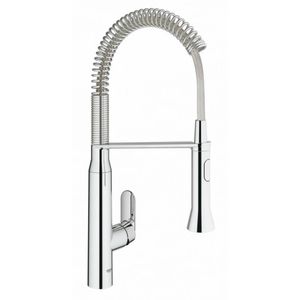 Grohe K7 Keukenkraan Medium Met Professionele Handdouche Auto Met Omschakeling Douchestraal Naar Mousseur Chroom