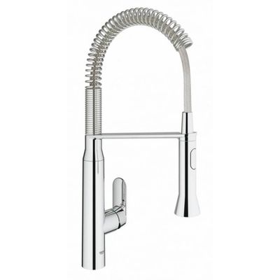 Grohe K7 Keukenkraan Medium Met Professionele Handdouche Auto Met Omschakeling Douchestraal Naar Mousseur Chroom