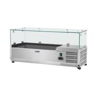 Opzetkoelvitrine - 120 x 39 cm - glasafdekking
