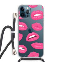 Bite my lip: iPhone 12 Pro Max Transparant Hoesje met koord