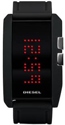 Diesel horlogeband DZ7164 Silicoon Zwart