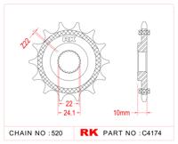 RK Sprocket 520 16z rubberized