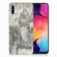 Samsung Galaxy A50 TPU Siliconen Hoesje Beton Print - thumbnail