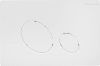 Saqu Loop bedieningspaneel glanzend wit voor Geberit UP100