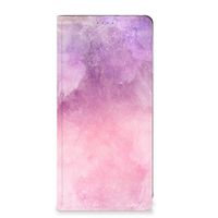 Bookcase Motorola Moto G54 Pink Purple Paint