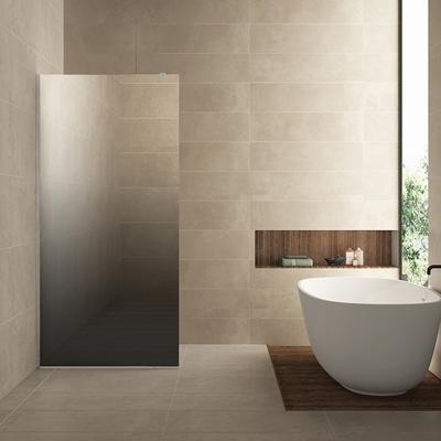 Wiesbaden Slim Inloopdouche - 100x200 cm - Nano Coating - Veiligheidsglas