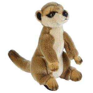 Bruine stokstaartjes knuffels 28 cm knuffeldieren   -