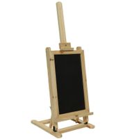 Krijtbord/memobord schildersezel van hout 31 x 29 x 85 cm   -