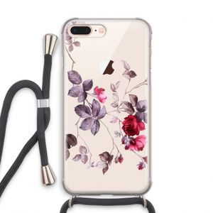 Mooie bloemen: iPhone 8 Plus Transparant Hoesje met koord