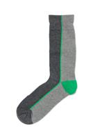 HEMA Heren Sokken Met Katoen Kleurblokken Grijsmelange (grijsmelange) - thumbnail