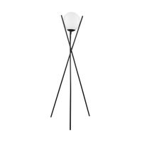 EGLO SAlvezinas Vloerlamp - E27 - 150 cm - Zwart/Wit - thumbnail