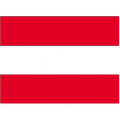 Vlag van Oostenrijk stickers - 7 x 10 cm - Landen - Oostenrijkse vlaggetjes