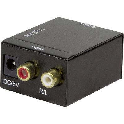 LogiLink CA0102 neu Toslink / Cinch Audio Adapter Zwart