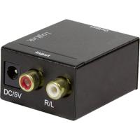 LogiLink CA0102 neu Toslink / Cinch Audio Adapter Zwart