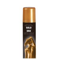 Gouden bodypaint spray/body- en haarspray   - - thumbnail