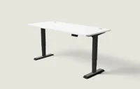 Desktronic HomePro bureau Zwart / Wit / 180x80 cm