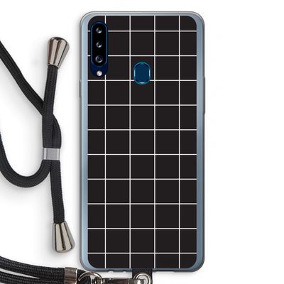 Rooster 2: Samsung Galaxy A20s Transparant Hoesje met koord
