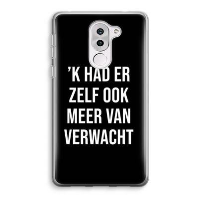 Meer verwacht - Zwart: Honor 6X Transparant Hoesje