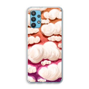 Katoen Wolken: Samsung Galaxy A32 4G Transparant Hoesje